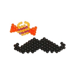 Moustache et bague bonbon 