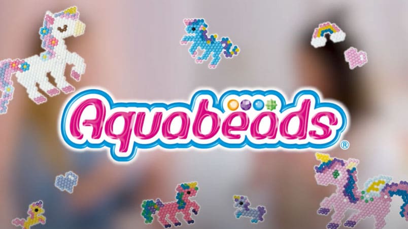  AquaBeads Magical Unicorn Party Pack, Complete Arts & Crafts  Bead Kit for Children - Over 2,500 Beads, Bead Stands, Play mat and Display  Stand : Toys & Games