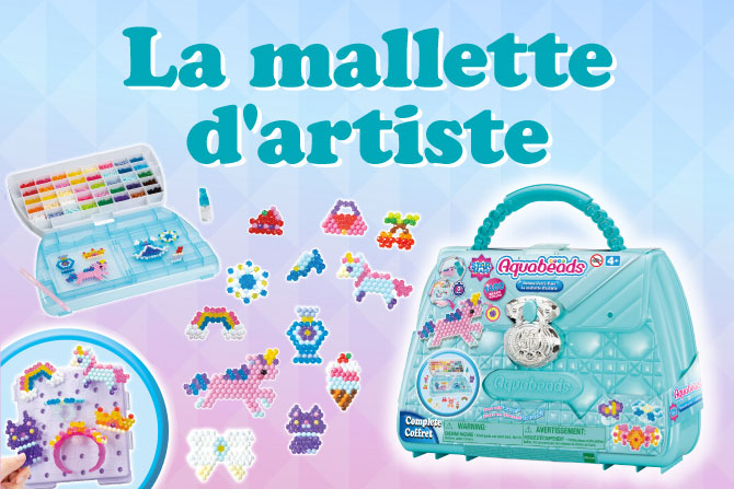 Aquabeads - la mallette d'artiste, activites creatives et manuelles