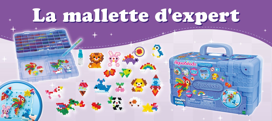 Aquabeads - 31388 - La mallette d'expert Aquabeads : King Jouet, Perles  Aquabeads - Jeux créatifs