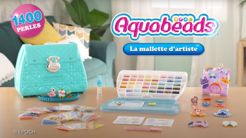 Aquabeads® Jeu de bricolage enfant perles mallette d'artiste Deluxe