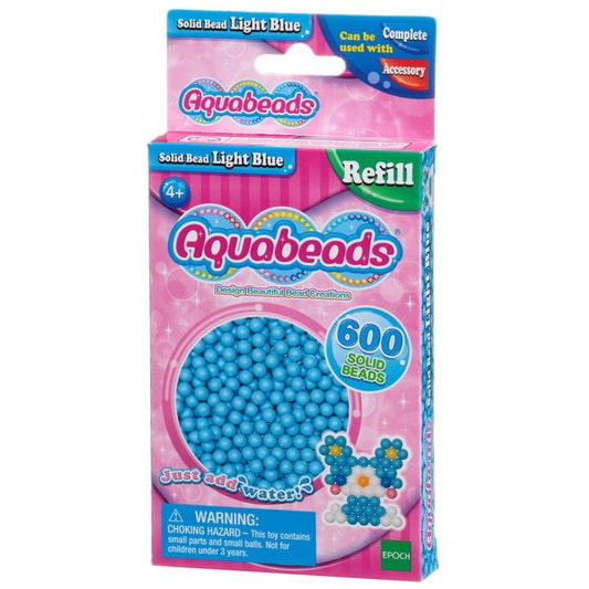 Light Blue Solid  Bead Pack (pink)