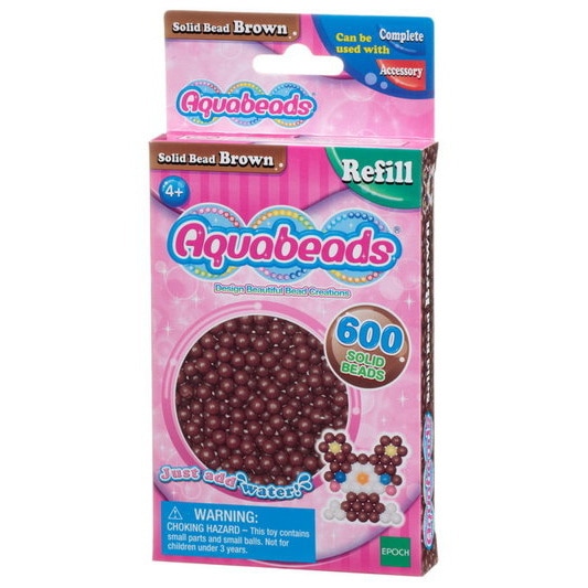 Brown Solid  Bead Pack (pink)