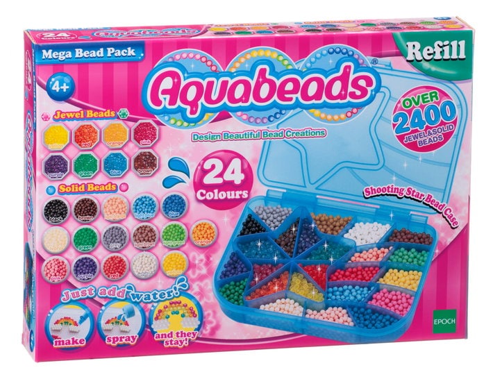 Aquabeads-La Recharge Loisirs créatifs et Perles étoiles Multicolore 31603 