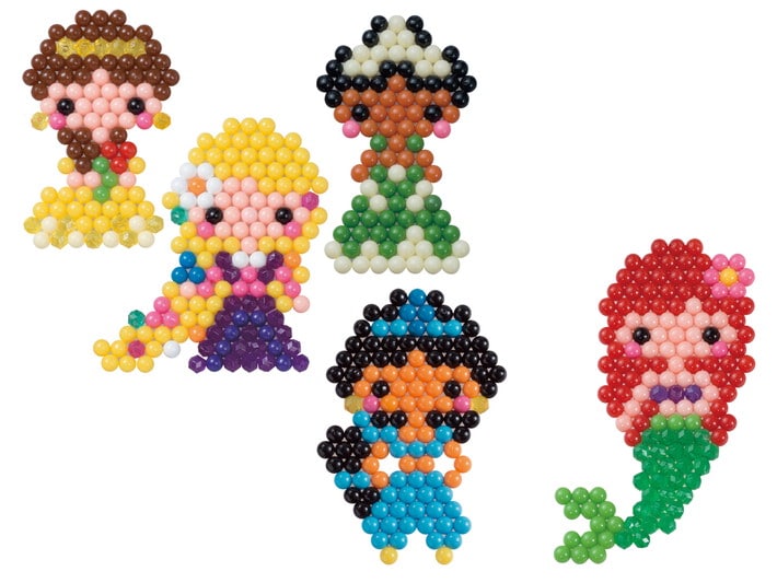 Aquabeads Disney Princess Dazzle Set - Ariel, Rapunzel, Jasmine, Belle,  Cinderella 