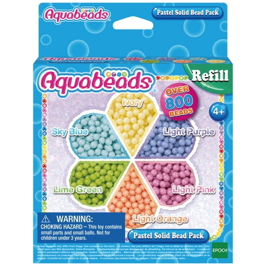 Aquabeads - Scatola Perle Solide Pastello