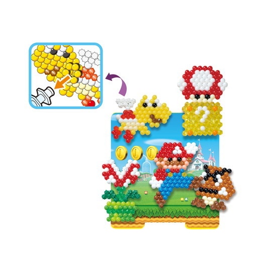 AQUABEADS Super Mario Cubo De Creación Set Nuevo 2500 granos 